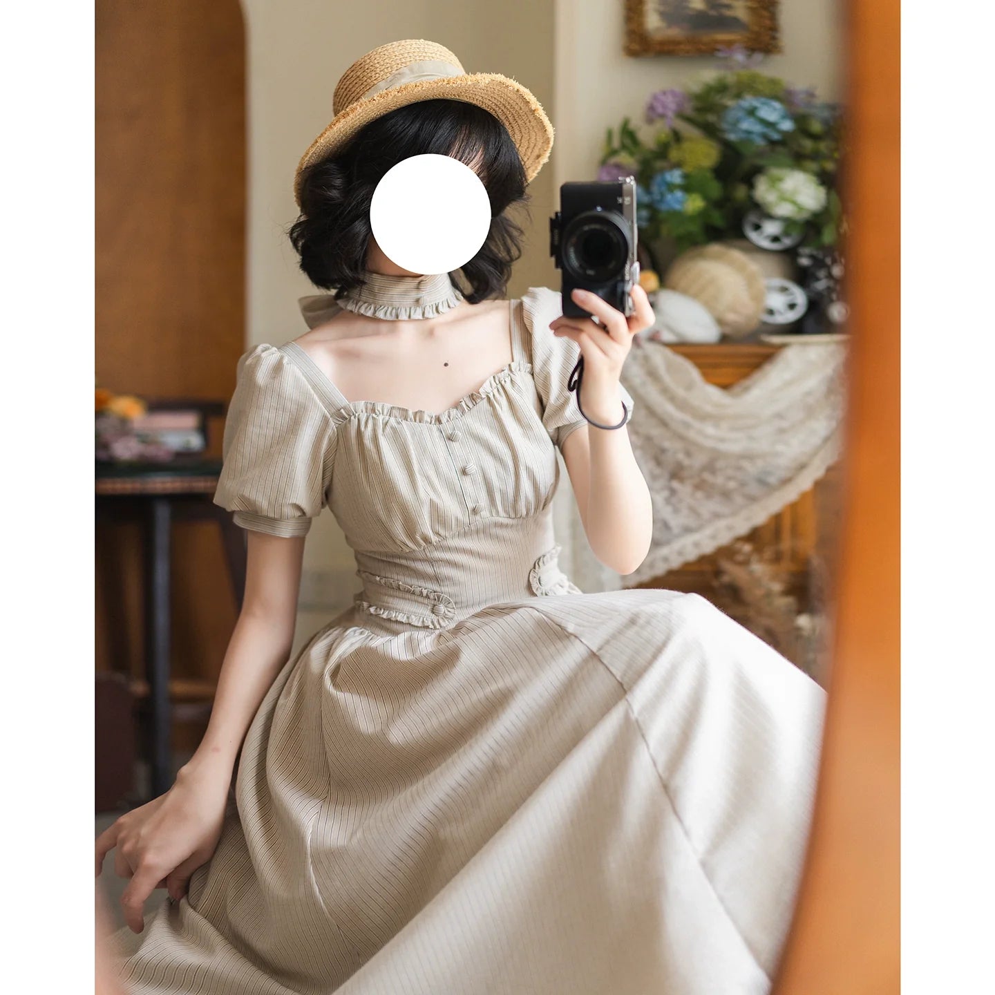 Forest Wardrobe - Chantilly Forest - Classic Lolita OP Dress With Square Neck & Underskirt