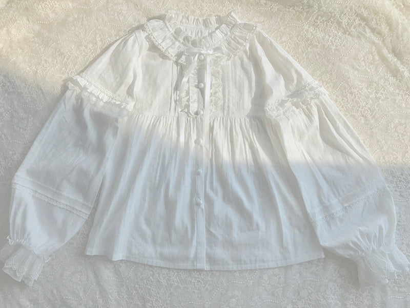 Yilia - Elegant Cotton Long-Sleeved Shirt