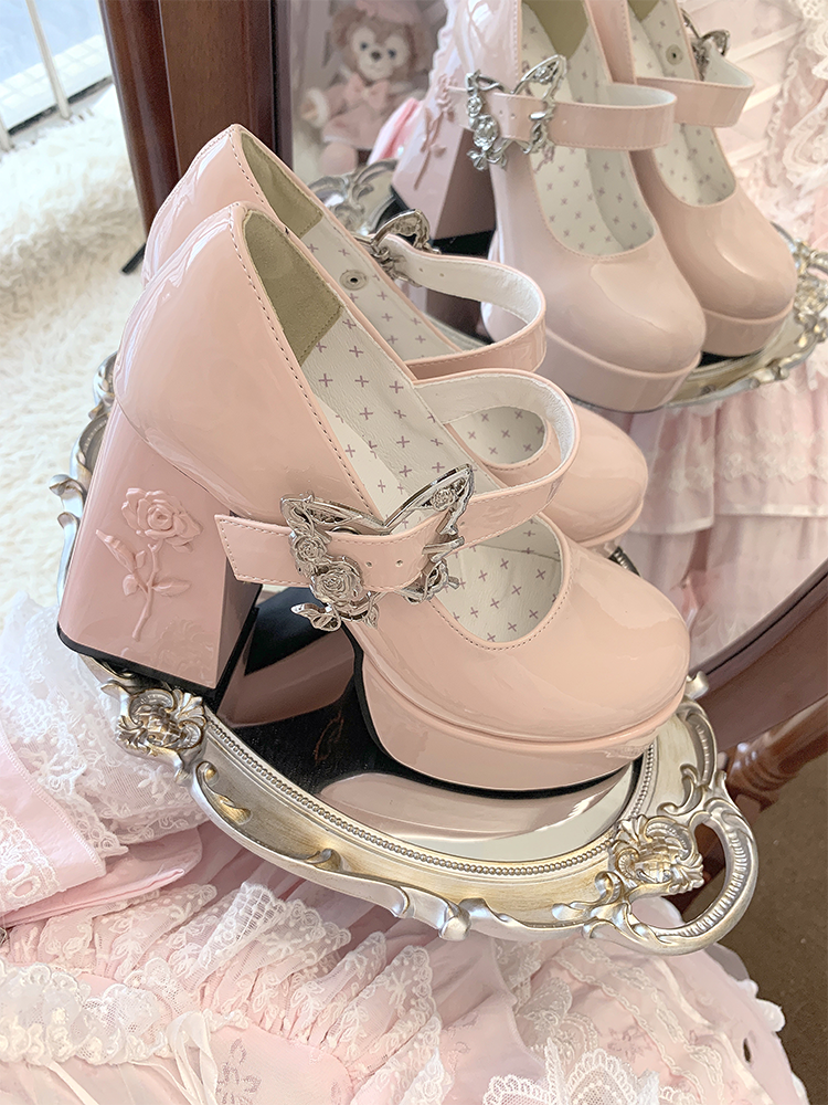 Dreamland - The cycle of all things - Lolita High Platform Shoes with Elegant Butterfly Buckle