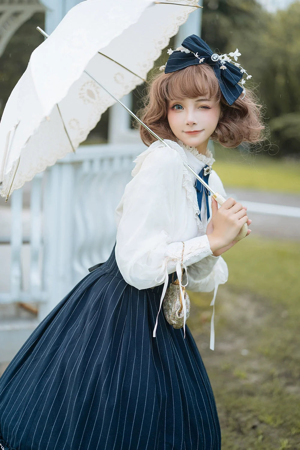 Miss Point - Rose Doll - Elegant Lolita Mutton Sleeve Blouse