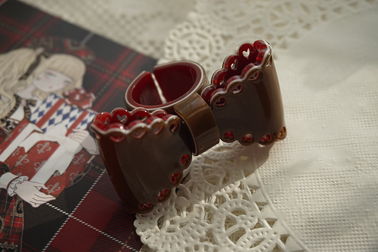 Cat Tea Party - Sweet Lolita Bow Ring and Necklace