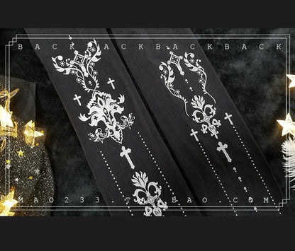 Wulala Mew - Elegant Lolita Pantyhose Daily Gold Foil Printing Tights