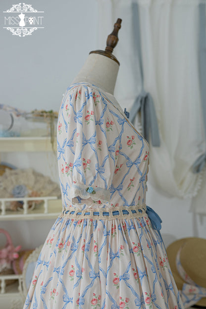 Miss Point - Happy Summer Elegant Lolita Floral OP Dress
