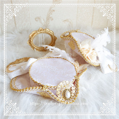 Fox Cherry-Lolita  Palace Retro Gorgeous Feather Top Hat