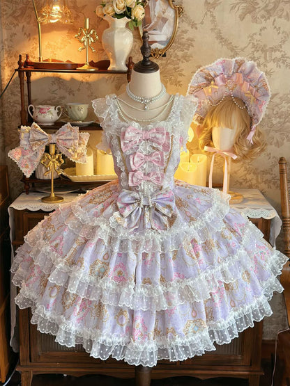Hanguliang - Candelabra Ode - Doll-like Sweet Lolita JSK Dress, Side Zipper