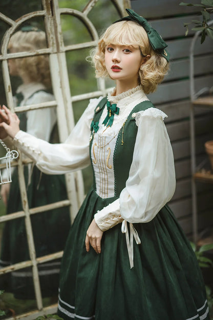 Miss Point - Customized Lolita Jumper Dress - Elegant College Lolita JSK