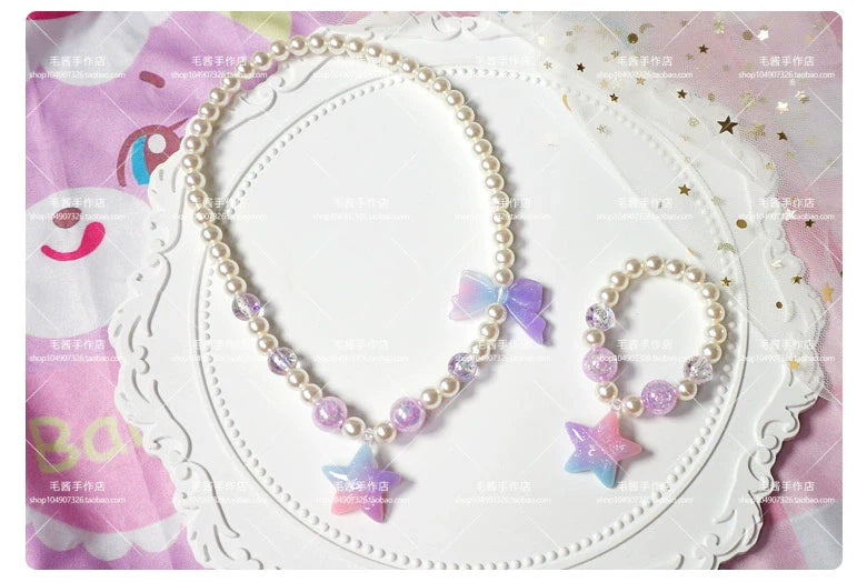 MaoJiang Handmade - Kawaii Lolita Necklace Gradient Choker
