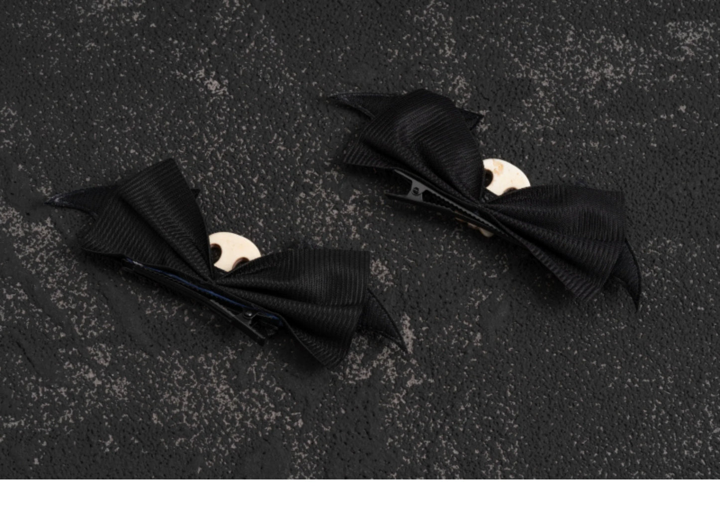 Strange Sugar - Gothic Hair Accessories Set Skulls Sharks Lolita Clips Headbands