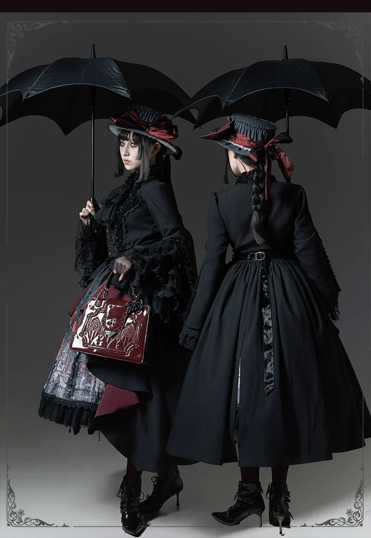 TALEBRINGER - The Sanguivorous Clan 2.0 - Gothic Lolita Coat, Blouse & SK