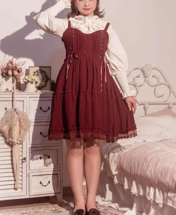 Miaoplus - Sweet Lolita Knit Sweater Long Sleeve Winter Lolita Top