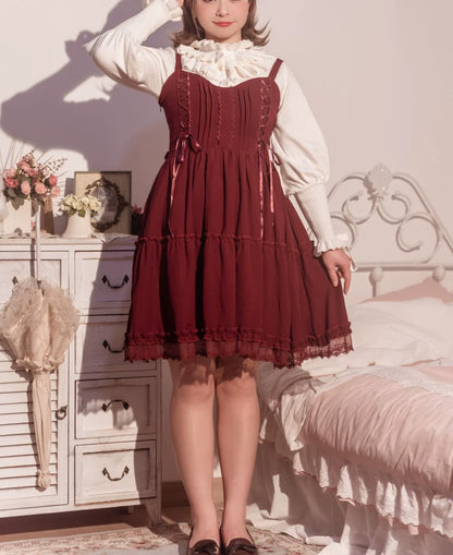 Miaoplus - Sweet Lolita Knit Sweater Long Sleeve Winter Lolita Top