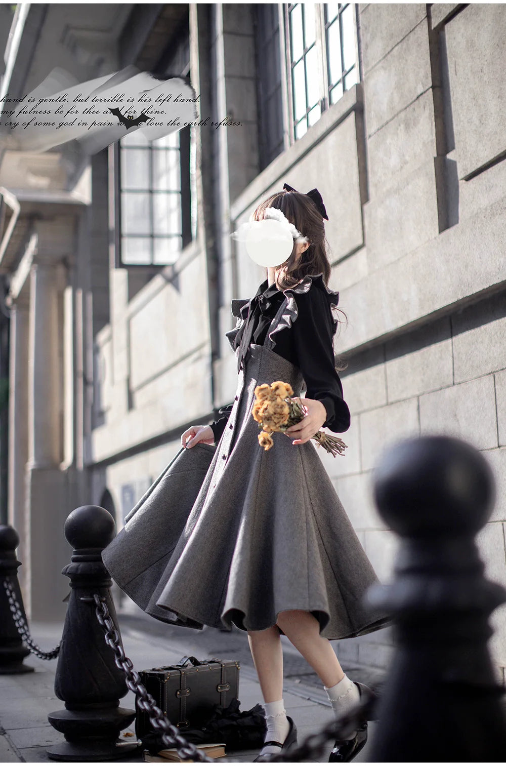 HuTaoMuJK - Serena - Elegant Woolen Lolita JSK Dress Set