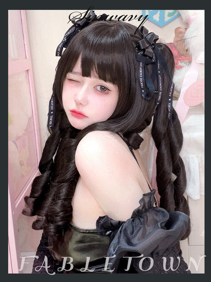 Sinwavy - Retro Elegant Roman Curl Double Ponytail Wig