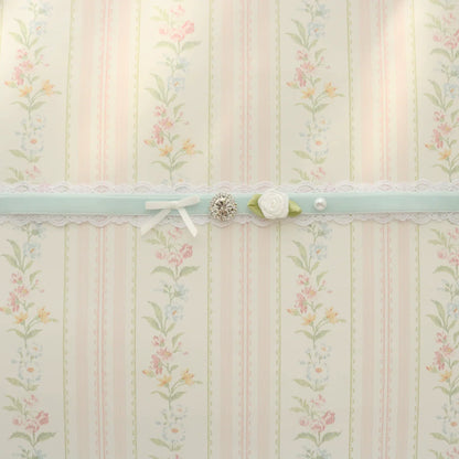 Creamy Bubbles - Sweet Lolita Choker Vintage Lace Rose Handmade Necklace