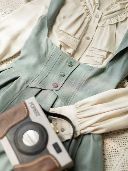 Forest Wardrobe - Retro Elegant Lolita Jumper Dress Bustier Multicolor