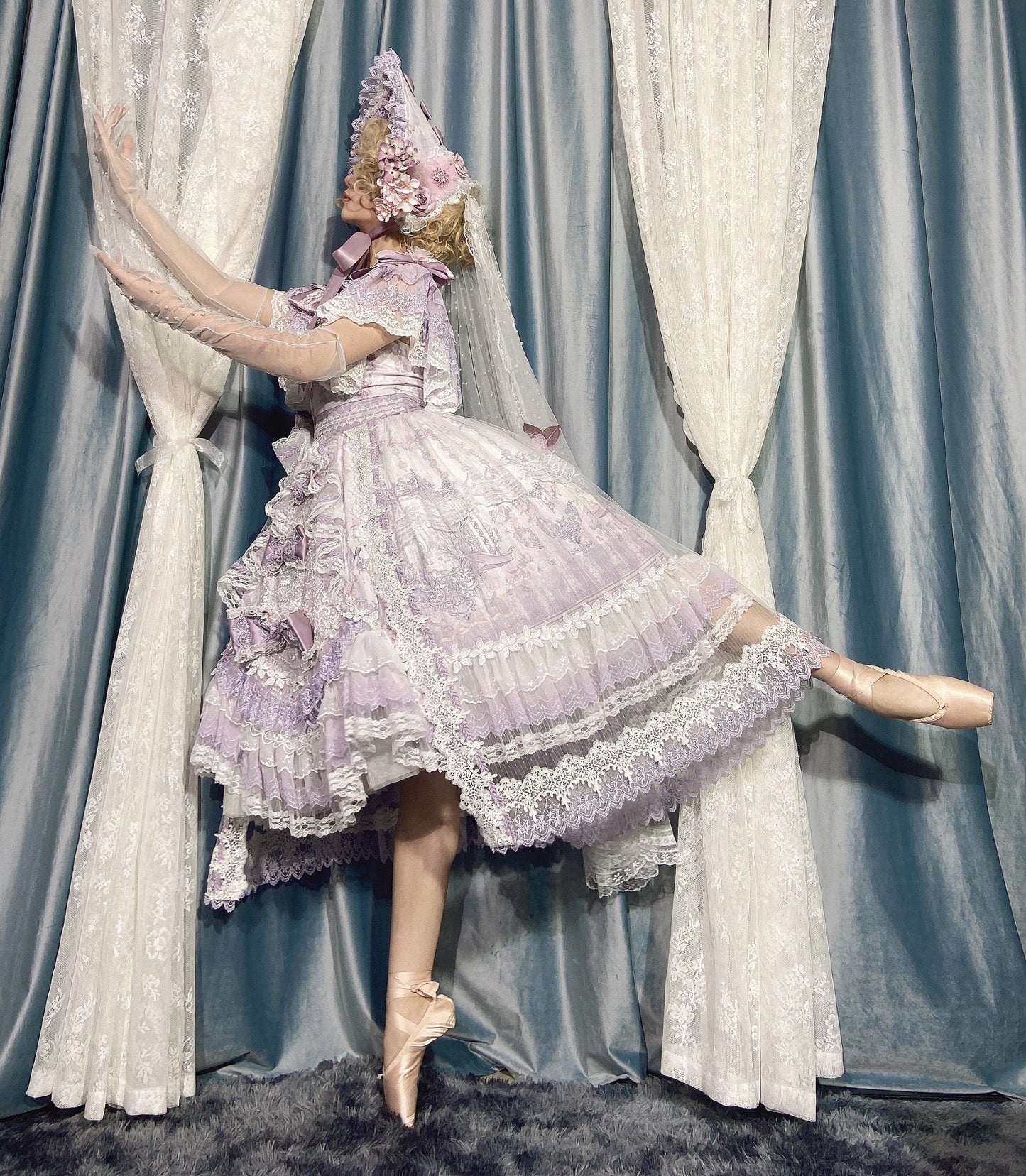 Garden Cat - Flower Wedding Lolita JSK Dress