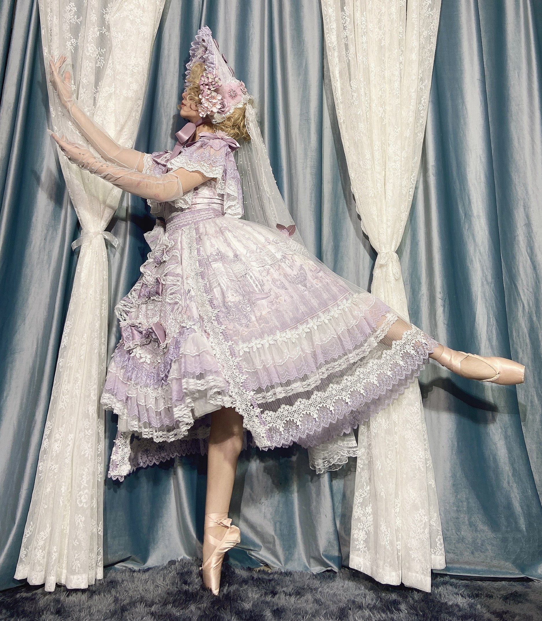 Garden Cat - Flower Wedding Lolita JSK Dress