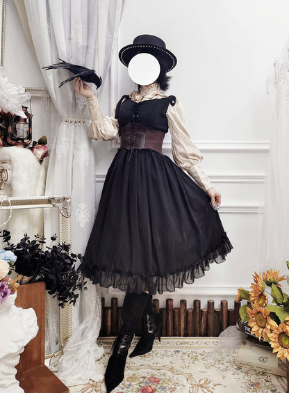 Miss point - Rhine Riverside - French Vintage Chiffon Lolita JSK