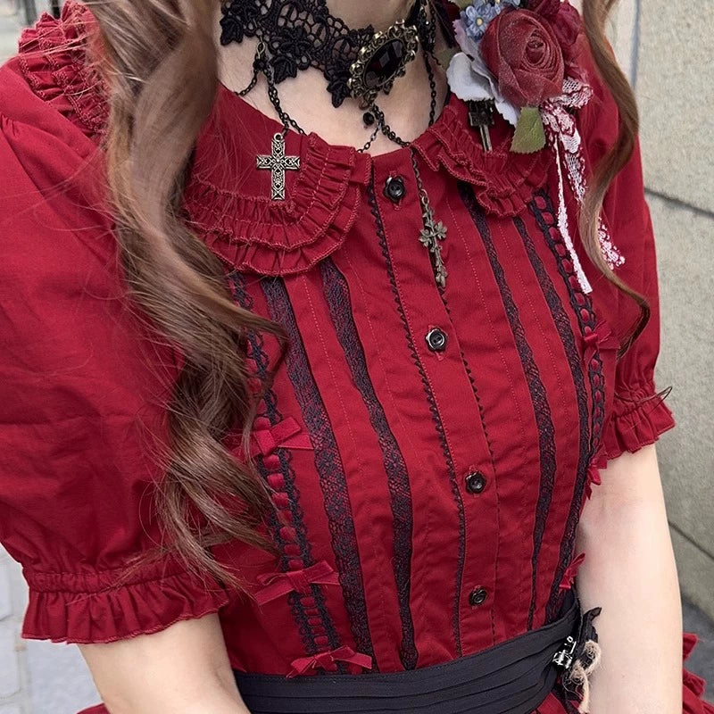 Miss Point - Sweet Lolita Accessories KC Hair Clip Brooch Waistband Cuffs