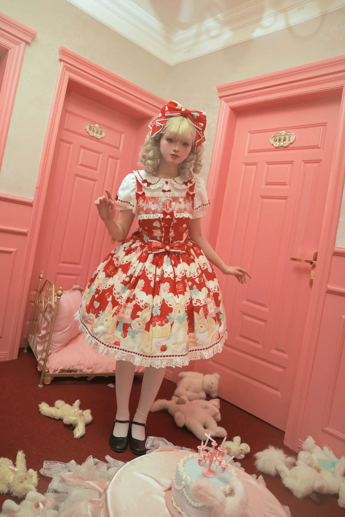 Dark Star Island - Honey Bunny Cake - Sweet Lolita JSK/OP/Strap SK/Shirt