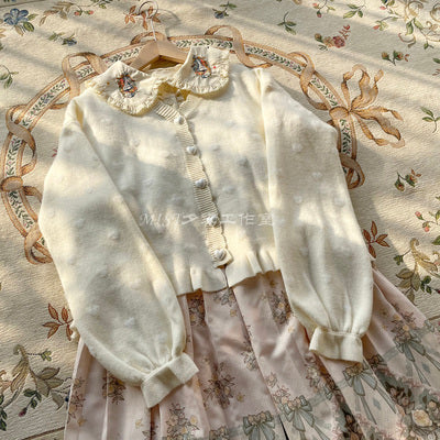 MIST - Little Heart - Sweet Lolita Thick Cardigan Sweater Coat