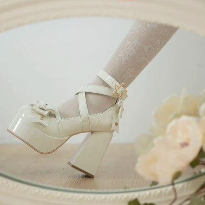 Beauty Bunny - Star Prayer - Kawaii Lolita Shoes Round Toe Summer Heels