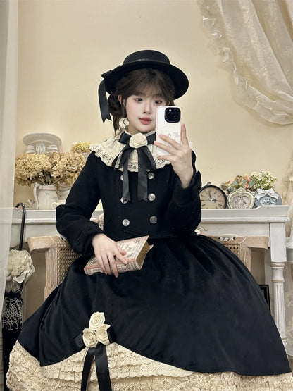 LeMiroir - Winter Solstice - Elegant Lolita Winter Short Coat & SK