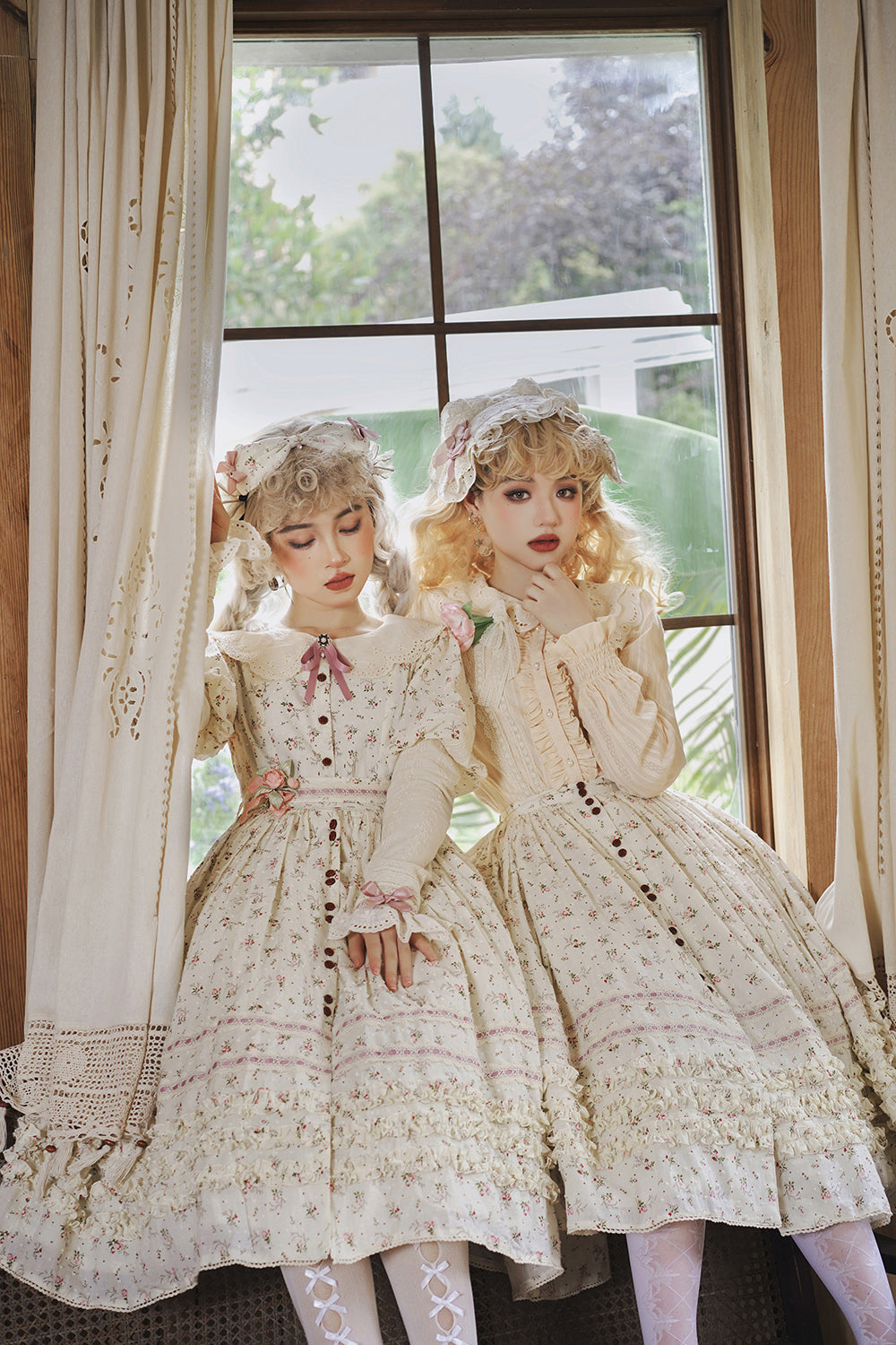 Miss Point - Flower and Alice - Idyllic Retro Floral Country Lolita SK