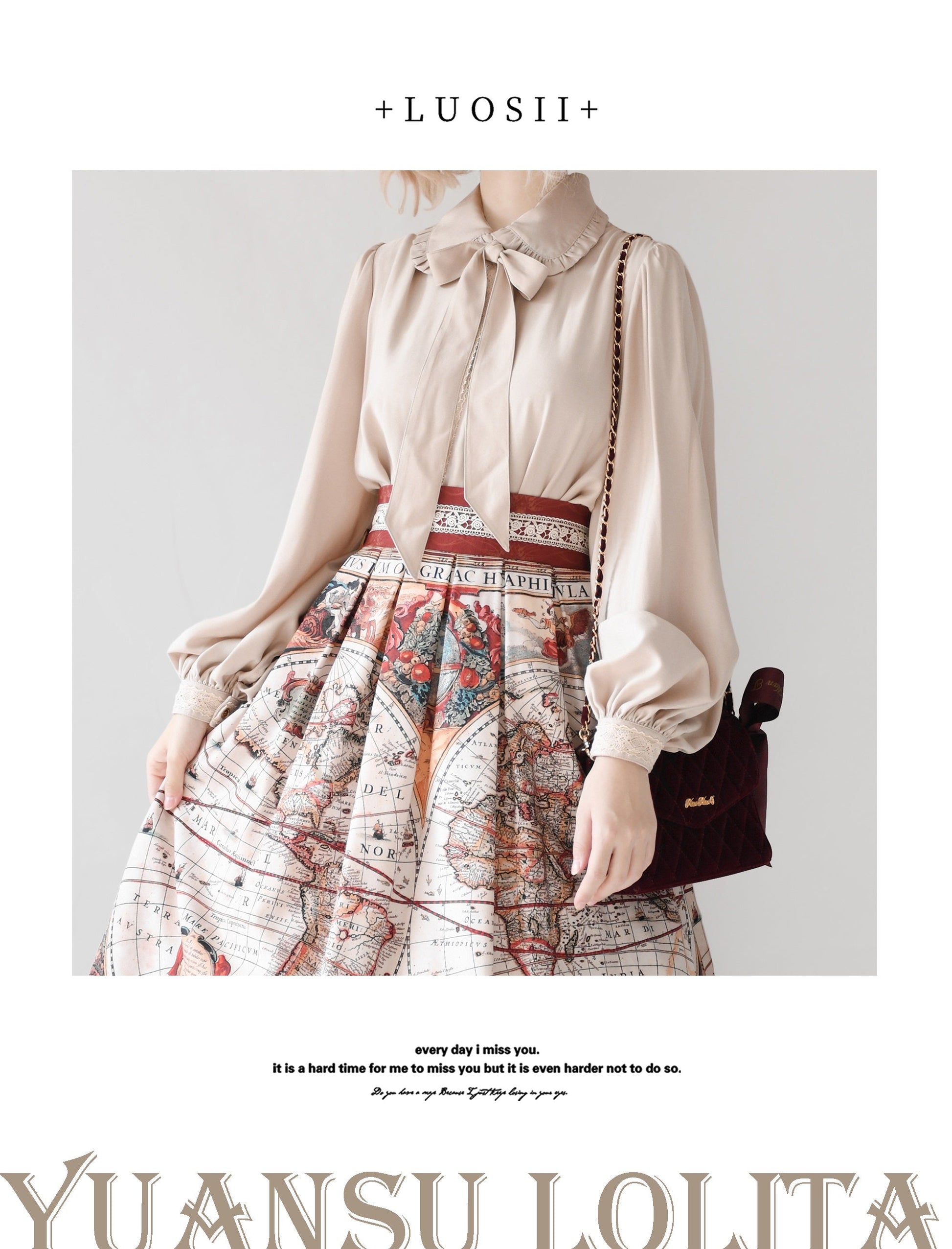 YuanSu - Mayer's Whisper - Vintage Lolita Large Sleeve Blouse