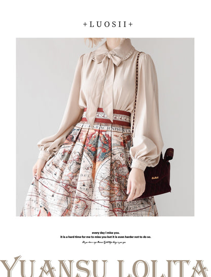YuanSu - Mayer's Whisper - Vintage Lolita Large Sleeve Blouse