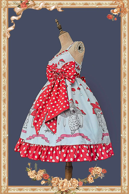 Infanta - Mushroom - Sweet Lolita JSK Dress Printing Dress Short Sleeve Shirt