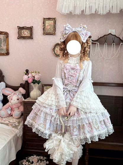 Hanguliang - Candelabra Ode - Doll-like Sweet Lolita JSK Dress, Side Zipper
