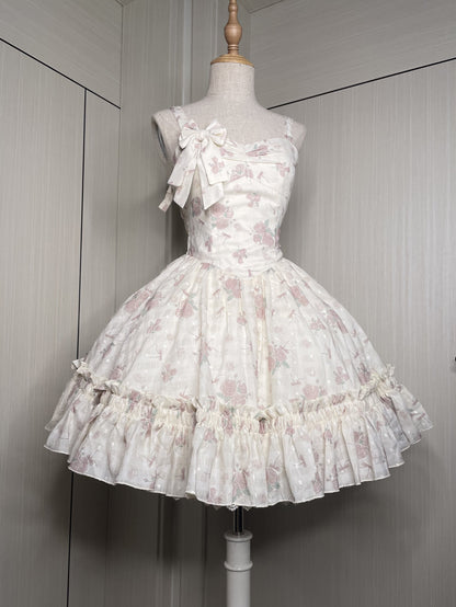 KuMa Lolita - Twilight Rose - Sweet Lolita Dress Sweater and JSK