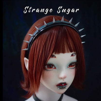 Strange Sugar - Gothic Lolita KC Faux Leather Punk Lolita Hair Accessories