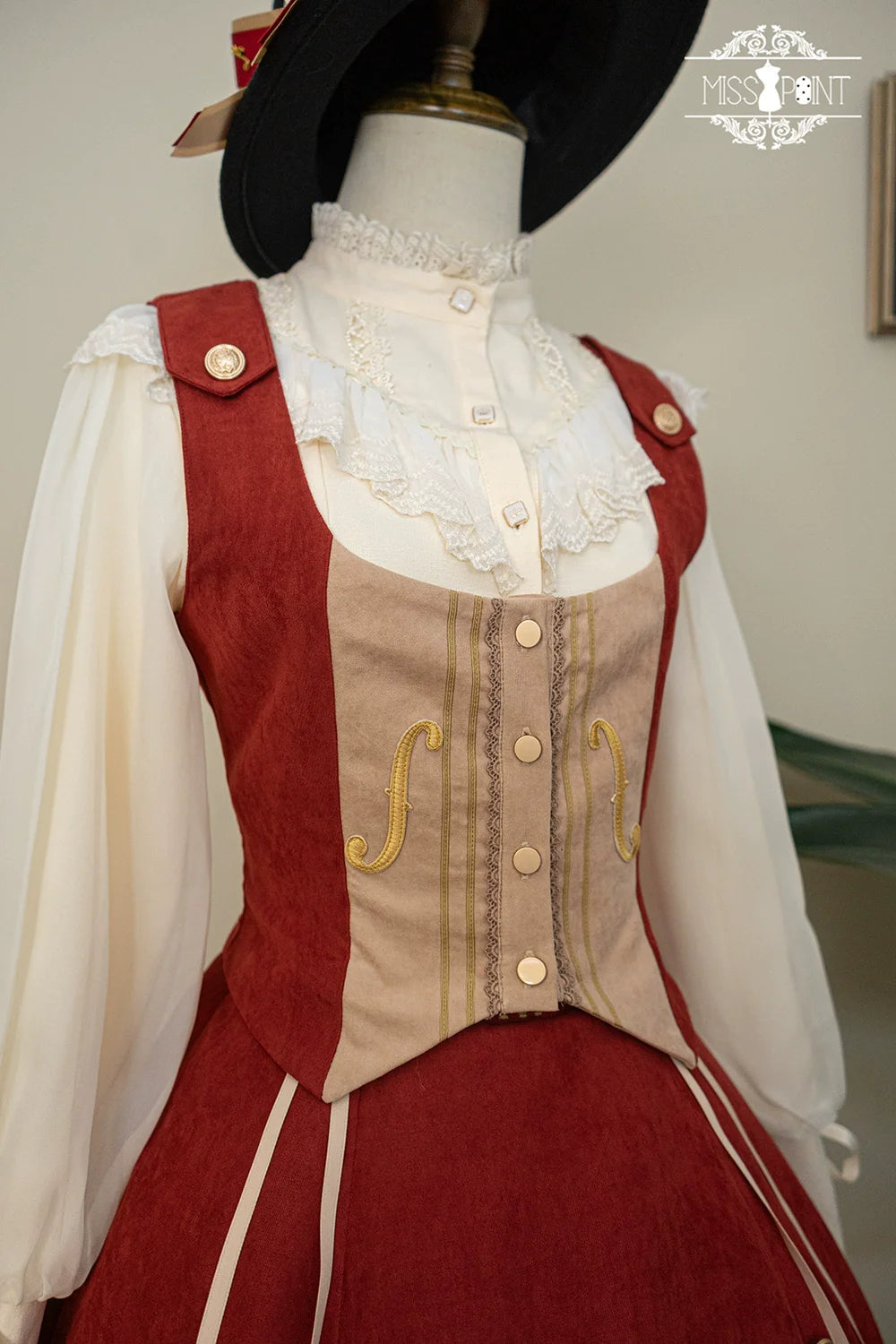 Miss Point - Golden Movement - Elegant Lolita Waistcost Short Vest Customized