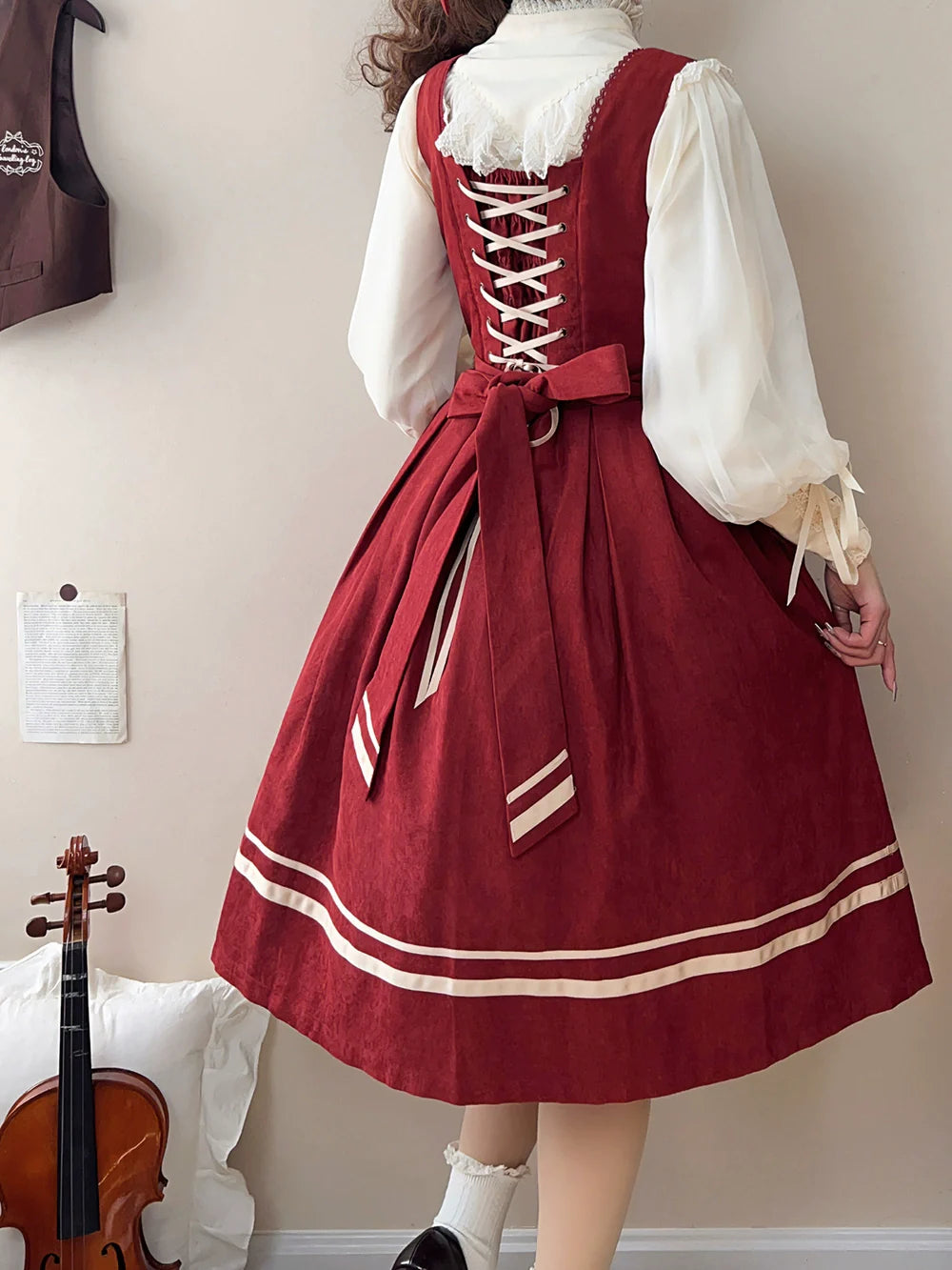 Miss Point - Customized Lolita Jumper Dress - Elegant College Lolita JSK