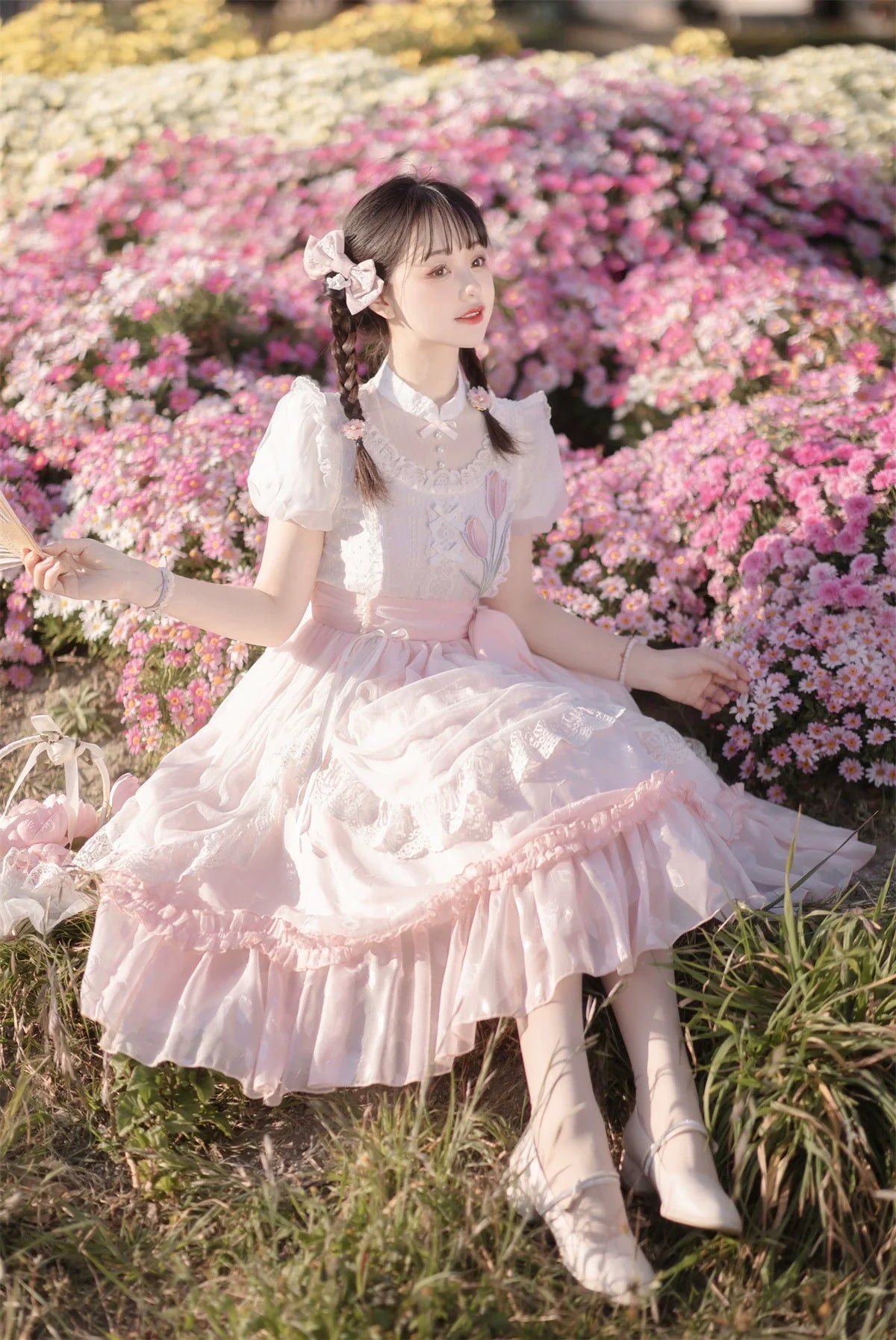 Cornfield Lolita - Elegant Lolita Dress Short Sleeve OP