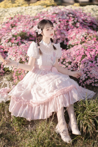 Cornfield Lolita - Elegant Lolita Dress Short Sleeve OP