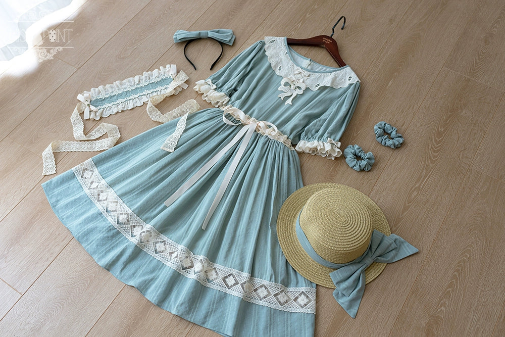 Miss Point - Customized Elegant Lolita OP Dress Cute Daily Girl Short Lolita Dress