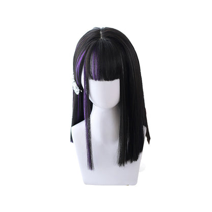 Dalao Home - Little Devil - Lolita Mid-length Partially Dyed Straight Wig