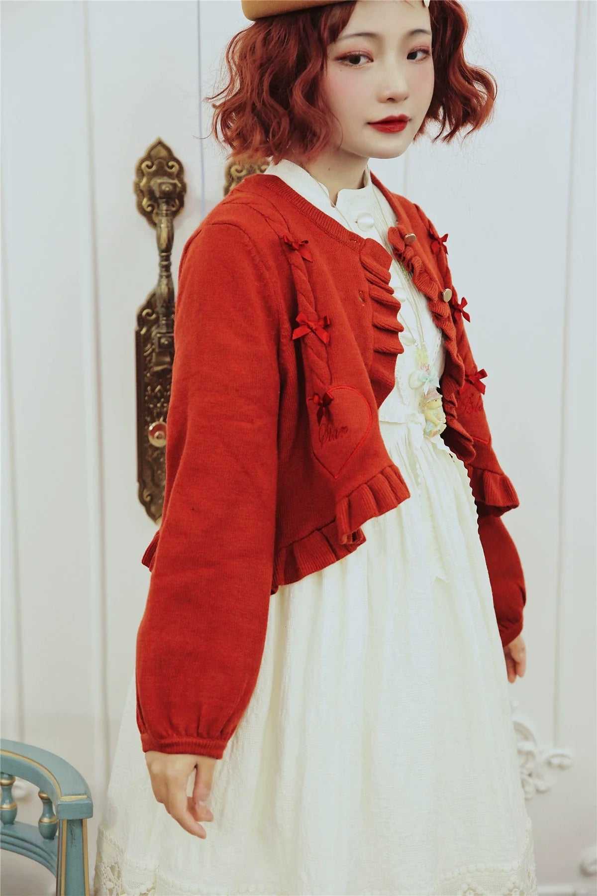 Dark Star Island - Sugar Frost - Sweet Lolita Cardigan Knit Embroidered Sweater