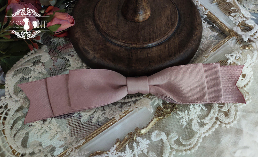 Miss Point - French Rose - Lolita Brooch and Waist Tie