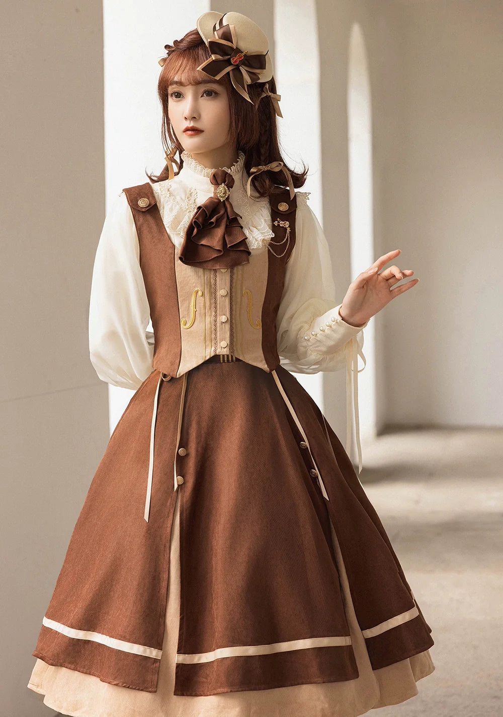 Miss Point - Golden Movement - Elegant Lolita Waistcost Short Vest Customized