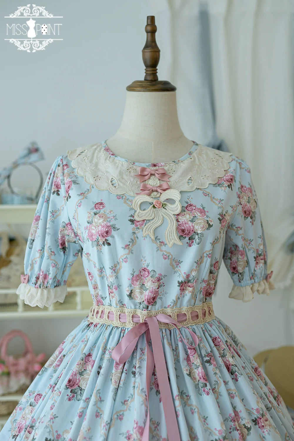 Miss Point - Customized Elegant Lolita OP Dress Cute Daily Girl Short Lolita Dress