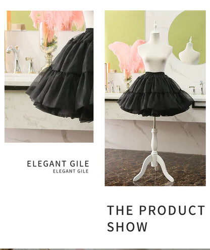 Manyiluo - Daily Lolita Yarn Pannier Hoopless Petticoat