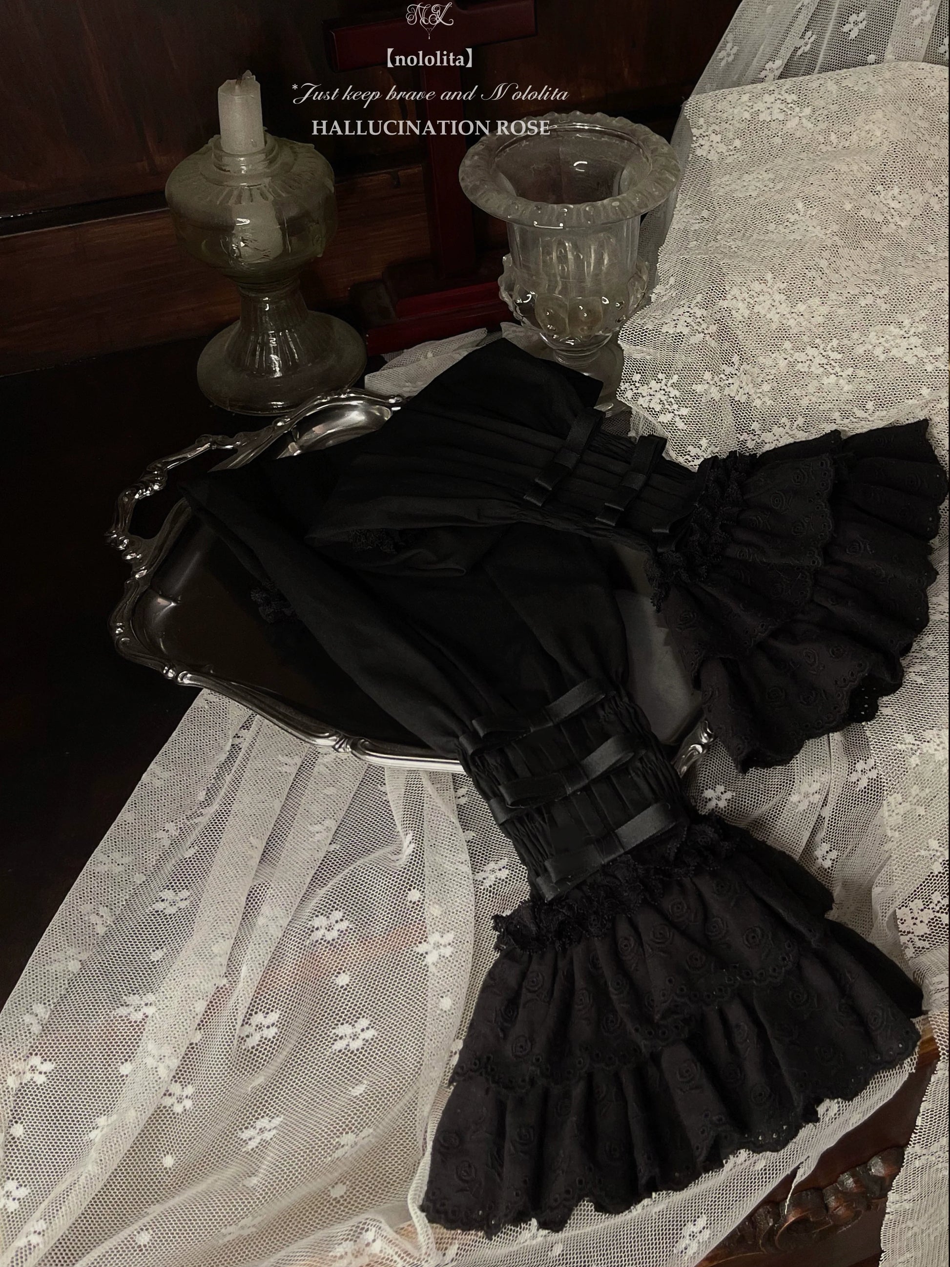 Nololita - Nightingale - Old School Lolita Shirt with Detachable Sleeves