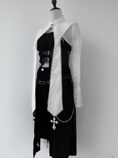 Your Highness - Nun Lolita Gothic OP Dress Full Set