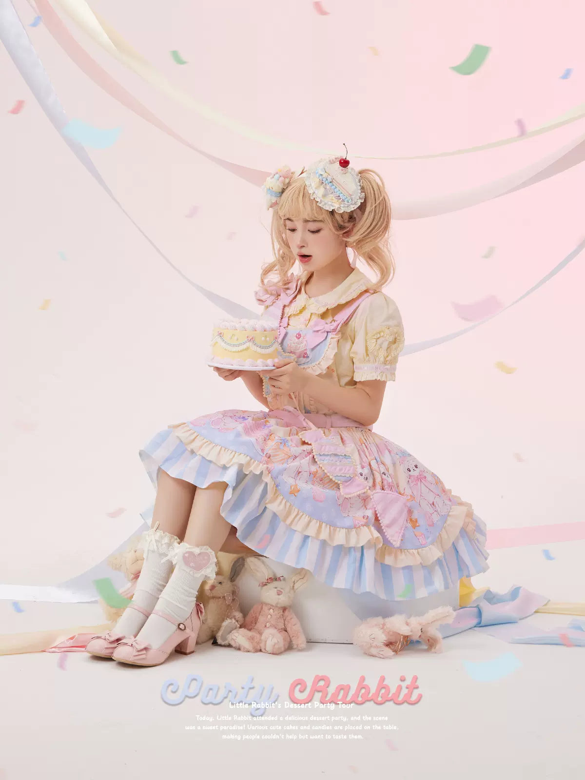 Mewroco - Party Bunny - Sweet Lolita Salopette Cute Daily Lolita Dress