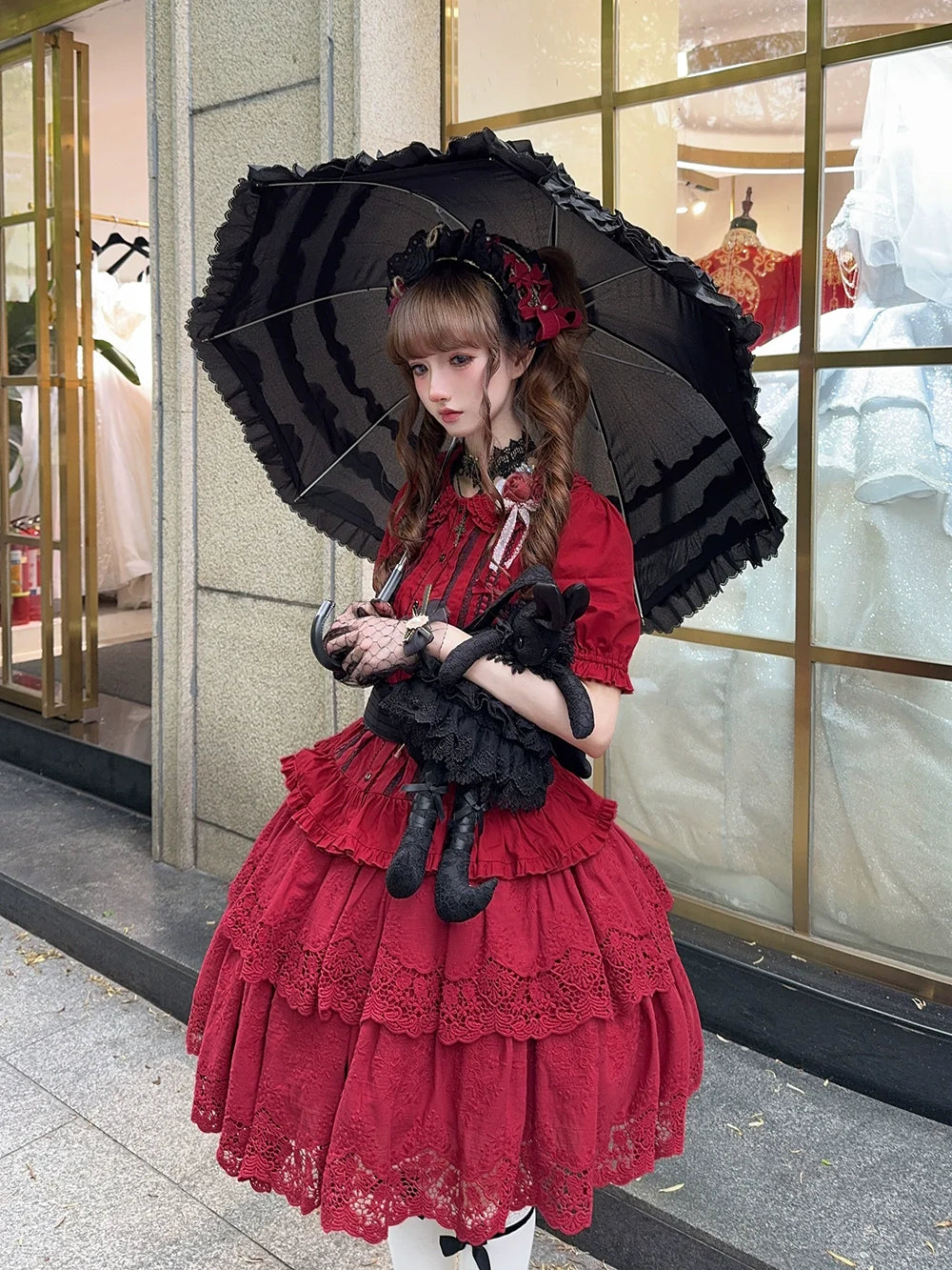 Miss Point - Forest Waltz - Classic Lolita Tiered Skirt Multi-layer Embroidered SK