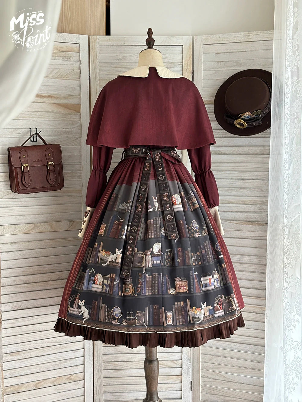 Miss Point - German Bookshelf - Classic Lolita OP Dress & Detachble Cape